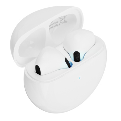Наушники беспроводные TWS BY Promo LitePods, вкладыши, 28/150 mAh, BT:5.3, белый