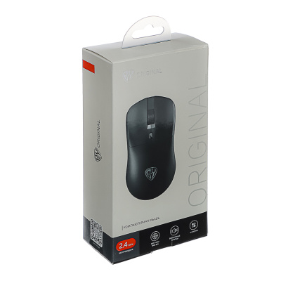 Компьютерная мышь беспроводная BY Office 2.4GHz,4D,тихий клик,800-1600DPI,SoftTouch,2xAАA,черный