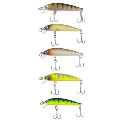 Воблер "Мини Минноу" тм AZOR FISHING, F, 4,0гр, 55мм, 0,0-0,8м, 5 цветов