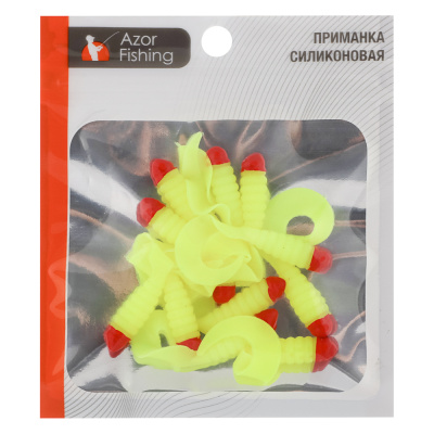 Приманка мягкая "K.Good" тм AZOR FISHING, силикон, 5см, 12шт. в уп, 5 цветов